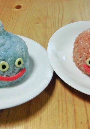 簡単♪スライムキャップでスライムおにぎり-レシピのメイン写真
