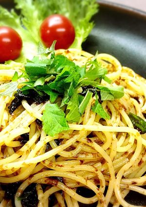 ☆彡黒のりと大葉の和風パスタ☆彡-レシピのメイン写真