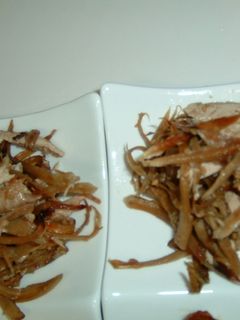 旬☆きんぴらごぼうの焼き秋刀魚和え-レシピのメイン写真