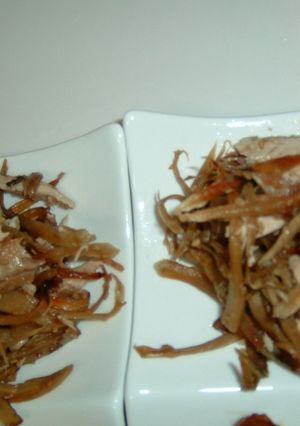 旬☆きんぴらごぼうの焼き秋刀魚和え-レシピのメイン写真
