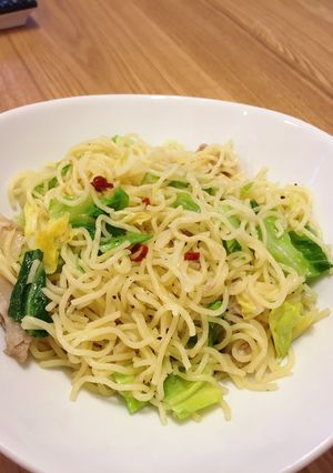 春キャベツのペペロンチーノ風焼きそば-レシピのメイン写真