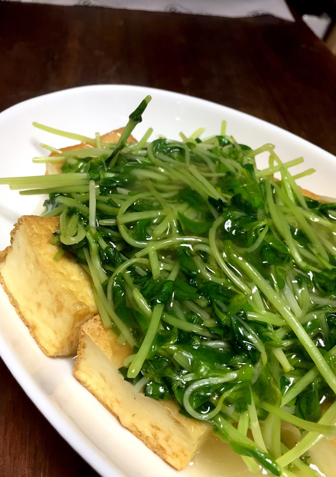 簡単！厚揚げの豆苗あんかけ-レシピのメイン写真
