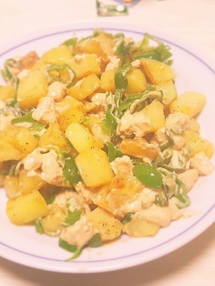 クリームチーズとじゃがいもの醤油炒め-レシピのメイン写真