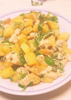クリームチーズとじゃがいもの醤油炒め-レシピのメイン写真