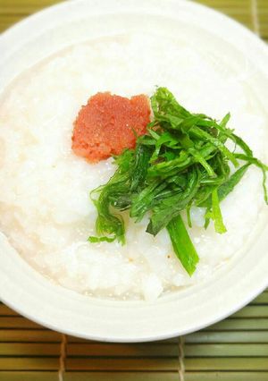 残りご飯で♡明太子と大葉のお粥♪-レシピのメイン写真