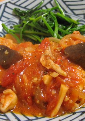 鶏肉のトマトマスタードソース煮込み-レシピのメイン写真