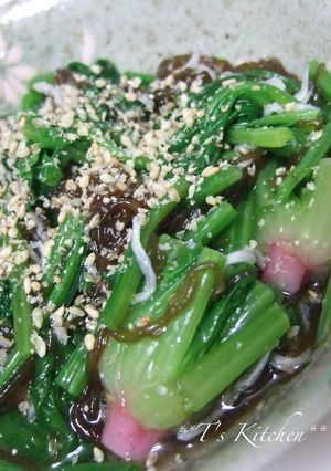 味付け不要✿ほうれんそうともずくの和え物-レシピのメイン写真