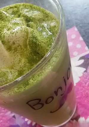 おうちカフェ♪抹茶のフラペチーノ-レシピのメイン写真