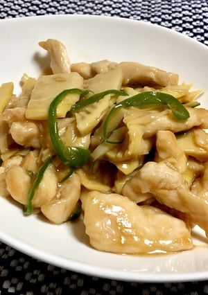 やわらか鶏胸肉と筍のオイスターソース炒め-レシピのメイン写真