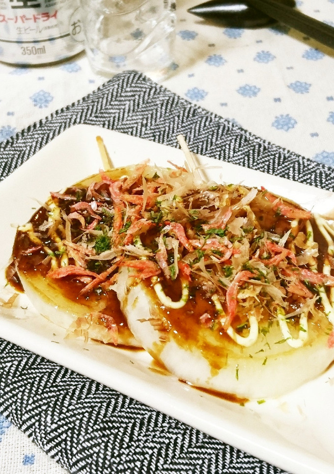 新玉ねぎのステーキ☆お好み焼き風-レシピのメイン写真