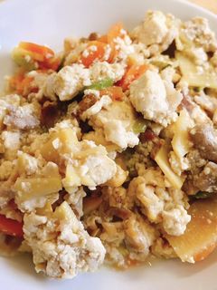 たけのこが美味しい★ 春野菜の炒り豆腐-レシピのメイン写真
