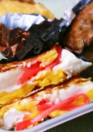 目玉焼きの紅姜焼き-レシピのメイン写真