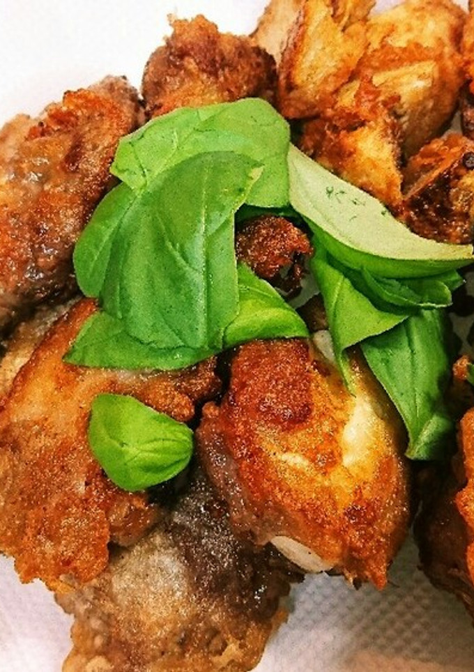 肉巻きどうふと里芋、いんげん豆の唐揚げ-レシピのメイン写真