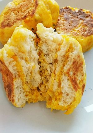 すぐできる！フライパンでかぼちゃパン-レシピのメイン写真