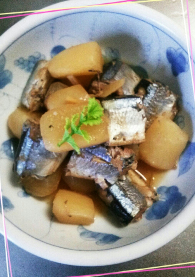 大根・さんまの梅煮を骨ごと食べましょ♪-レシピのメイン写真