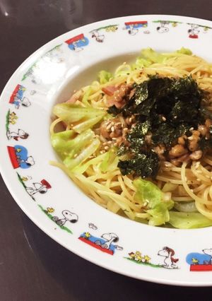 納豆嫌いでも食べられる！簡単☆納豆パスタ-レシピのメイン写真