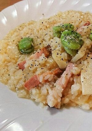 タケノコとそらまめの春のリゾット-レシピのメイン写真