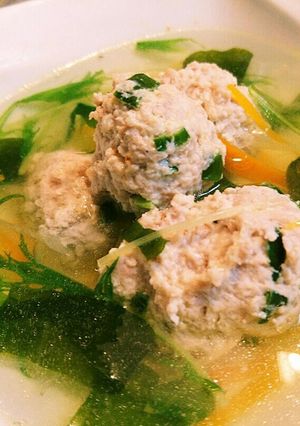 塩麹入りの鶏肉だんごスープ-レシピのメイン写真