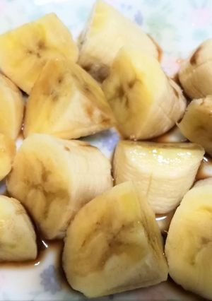 簡単簡単　バナナのバルサミコ酢かけ-レシピのメイン写真