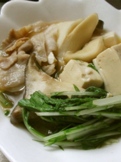豆腐と水菜の煮物-レシピのメイン写真