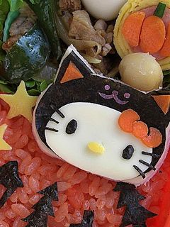 ハロウィン 黒猫キティのキャラ弁-レシピのメイン写真