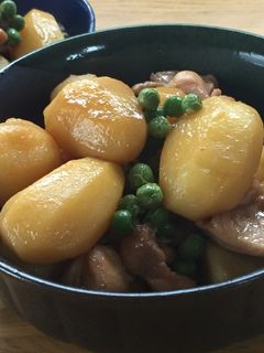 新じゃがとグリンピースの煮っころがし-レシピのメイン写真