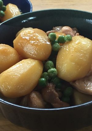 新じゃがとグリンピースの煮っころがし-レシピのメイン写真