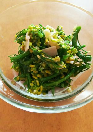 市販ドレにひと味10分内♪菜の花サラダ-レシピのメイン写真