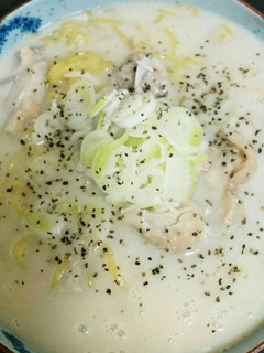 チキンクリームラーメン-レシピのメイン写真