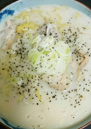 チキンクリームラーメン-レシピのメイン写真