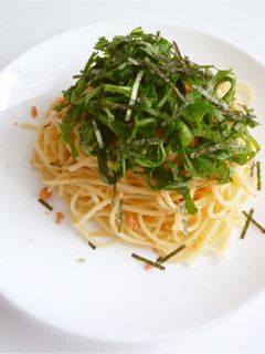 鮭フレークで簡単 大葉と鮭の和風パスタ-レシピのメイン写真