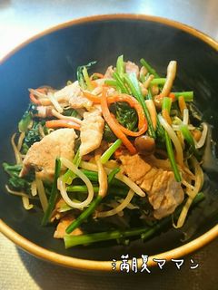簡単!焼き肉のタレで豚バラ肉の野菜炒め-レシピのメイン写真