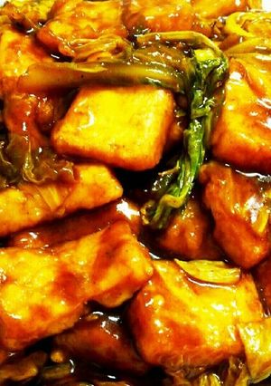厚揚げ&春キャベツのカレー照り焼き炒め⭐-レシピのメイン写真