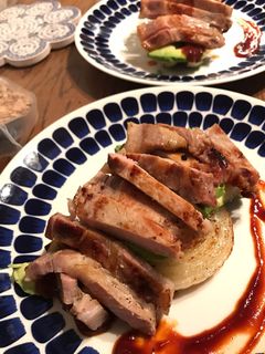 燻製豚ロース肉と野菜のグリル-レシピのメイン写真