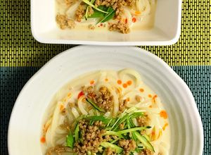 簡単♪ピリ辛冷やし豆乳坦々うどん-レシピのメイン写真