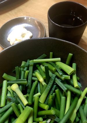 ニンニクの芽のボイル-レシピのメイン写真