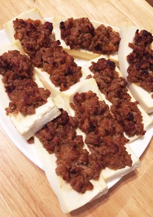 おつまみ肉味噌豆腐-レシピのメイン写真