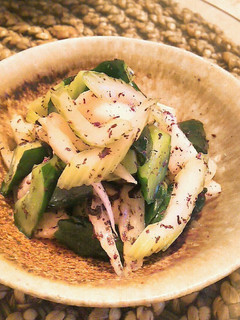 さっぱり野菜のゆかり塩昆布和え-レシピのメイン写真