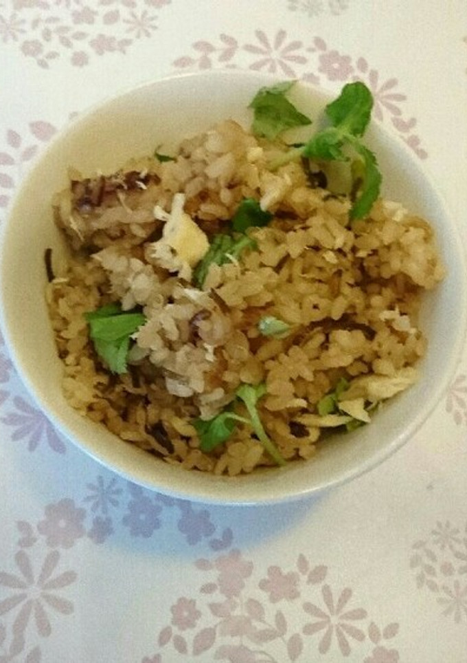 のどくろと塩昆布の炊き込みご飯-レシピのメイン写真