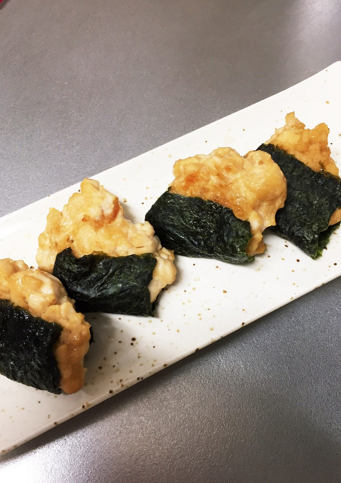 冷めても柔らかいササミの海苔巻き焼き♪-レシピのメイン写真