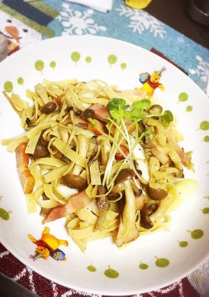 きのこのバター醤油フィットチーネ-レシピのメイン写真