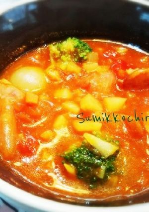 食べる野菜スープ。ミネストローネ。-レシピのメイン写真