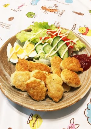 フープロで簡単☆ふわふわ鶏胸肉のナゲット-レシピのメイン写真