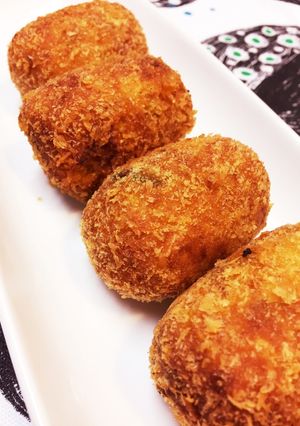 カボチャの甘さが絶品☆カボチャコロッケ-レシピのメイン写真
