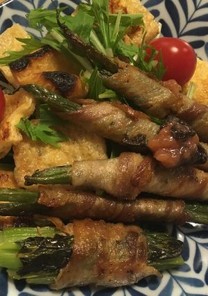 ☆梅味でさっぱり☆豚肉インゲン巻き-レシピのメイン写真