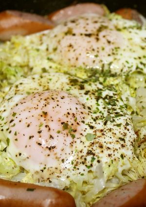 簡単☆朝食☆巣ごもり卵-レシピのメイン写真