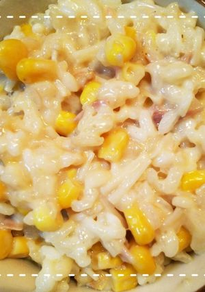 ポタージュの素と炊飯器で！コーンリゾット-レシピのメイン写真
