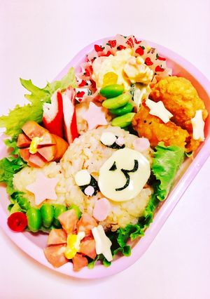 簡単♡モフルン キャラ弁-レシピのメイン写真