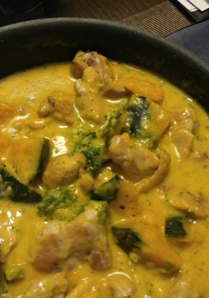 かぼちゃと鶏肉の豆乳クリーム煮-レシピのメイン写真