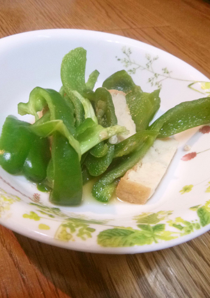 ピーマンと厚揚げの簡単煮物-レシピのメイン写真